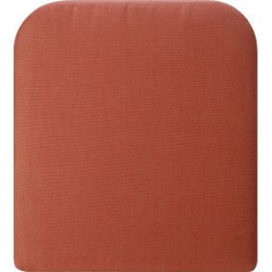Orangefarbenes Ersatz-Sitzkissen für Brandom Balkonstuhl, Bezug aus Polypropylen.