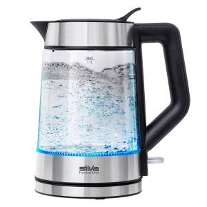 Silva-Homeline Wasserkocher Glas KL-G 2007 Edelstahl 1,7 l
