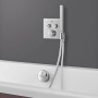 Grohe Grohtherm SmartControl Thermostat mit Absperrventilen und Brausehalter in Chrom.