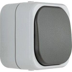 REV Ritter Feuchtraum-Schalter AquaTop, Aufputz, grau, für Aus-/Wechselschaltungen.