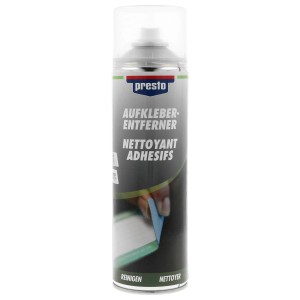Presto Aufkleber-Entferner Spray 500ml zur Lackreparatur und Karosseriereparatur.