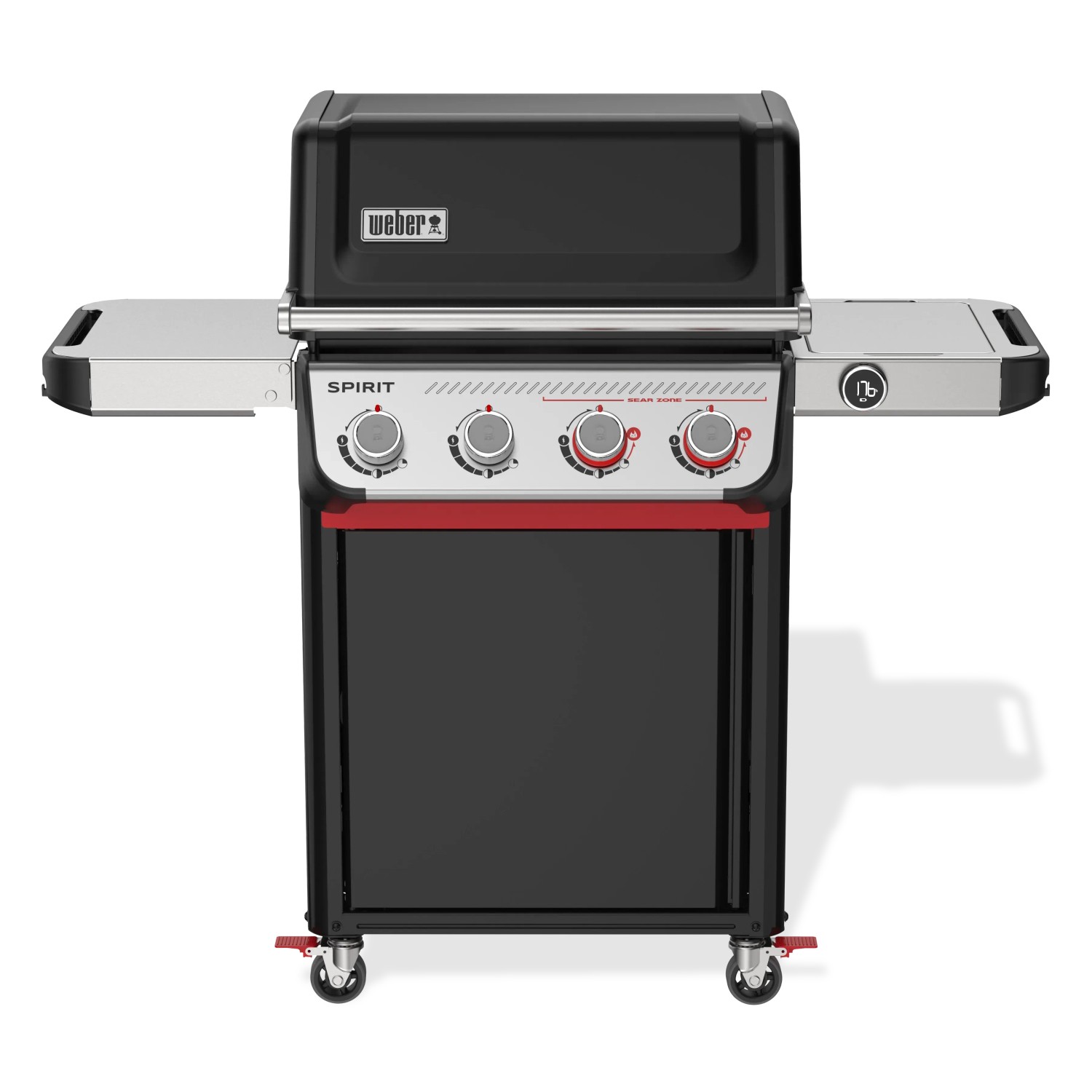 Weber Spirit EP-425 GBS Gasgrill mit 4 Brennern und digitalem Thermometer.
