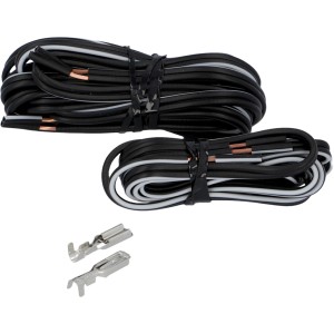 Fischer Kabel-Set mit Kabelschuh für Fahrradbeleuchtung, zweiadrige Kabel und Kabelschuhe.