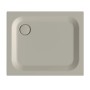 Quadratische Bette Duschwanne Steel, 80x80 cm, Stone, aus glasiertem Titan-Stahl mit Ablauf.