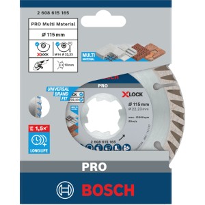 Bosch X-Lock Diamanttrennscheibe Standard Universal Ø 115 mm