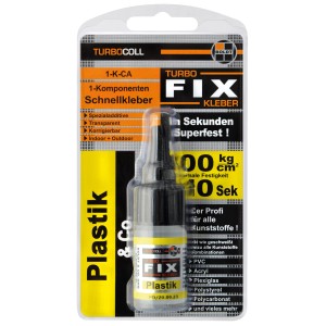 Boldt TurboFix Plastik Schnellkleber 10g für Kunststoffreparatur.