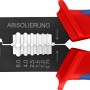 Knipex Crimpzange, 240mm, mit Mehrkomponenten-Hüllen, zum Schneiden, Abisolieren und Crimpen.