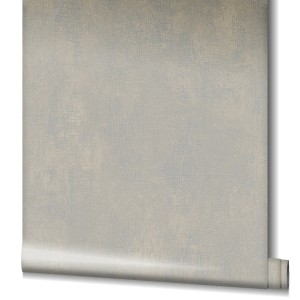 Graue Vliestapete Nabucco mit Putzstruktur im Vintage-Look.