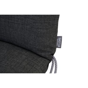 Siena Garden Sesselauflage Comfort Hochlehner 120 x 48 x 7 cm Anthrazit