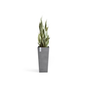 Ecopots Pflanztopf Rotterdam High 32,5 cm x 32,5 cm Grau