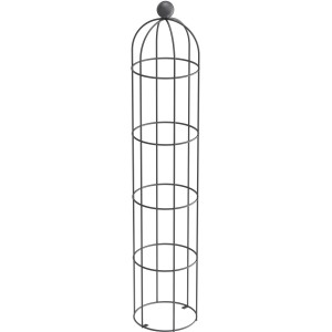 Eleo Obelisk Messina Groß, pulverbeschichtet DB703, Rankhilfe für Kletterpflanzen.