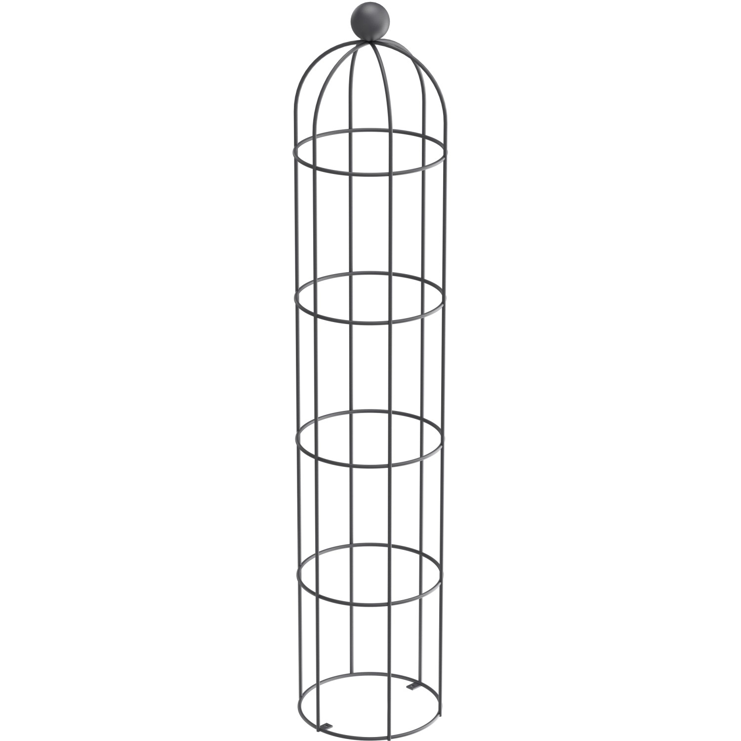 Eleo Obelisk Messina Groß, pulverbeschichtet DB703, Rankhilfe für Kletterpflanzen.