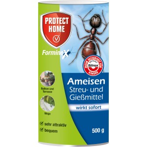 Protect Home FormineX Ameisenmittel, Streu- und Gießmittel, 500g Dose zur Ameisenbekämpfung.