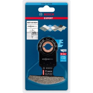 Bosch Expert Segmentsägeblatt MATI68 RSD4 Spitz, 68mm, für Multifunktionswerkzeuge zum Fliesenfugen entfernen.