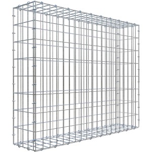 Gabiona C-Ring Gabionenkorb 100 cm x 80 cm x 20 cm Maschenweite 5 cm x 10 cm