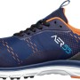 Albatros AER55 Sicherheitshalbschuh S1P in Blau-Orange, Größe 39. Arbeitsschuh mit sportlichem Design.