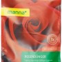 Manna Rosendünger 1 kg Packung mit Rosen-Motiv und Produktinformationen.