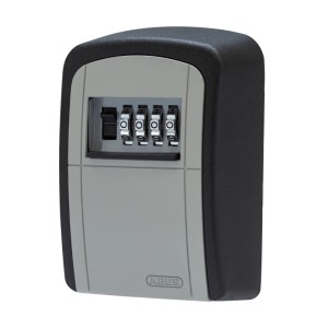 Abus Schlüsseltresor KeyGarage 707 zur Wandmontage, silberfarben mit 4-stelligem Zahlencode.
