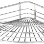 Wenko Eckablage Bari Chrom, Drahtkorb für die Badezimmer-Ecke mit Vacuum-Loc Befestigung.