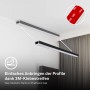 Briloner LED-Band Starter-Set mit 3M-Klebestreifen zur einfachen Montage unter der Decke.