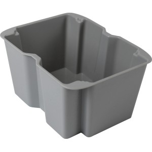 Eurobox-System Einsatzkasten 1/8 mit Drehstapelfunktion Grau