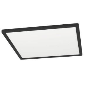 Quadratische, schwarze LED-Deckenleuchte Expert Minerario, 39x39 cm, geeignet für Feuchträume.