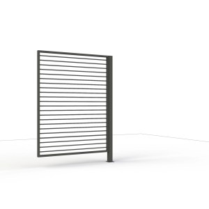 Siena Garden Sichtblende für Schattenmanufaktur, 150x210 cm, anthrazitfarben, mit horizontalen Streben.