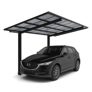 Ximax Alu Einzelcarport Linea Typ 80 Schwarz 273 x 495 cm Sonderfertigung