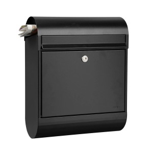 MEFA Briefkasten Ruby 866 Schwarz 45 cm x 35,4 cm x 16 cm