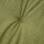Siena Garden Banksitzkissen Comfort, 140 cm, Olive, mit Knopf und Baumwoll-Polyester-Bezug.