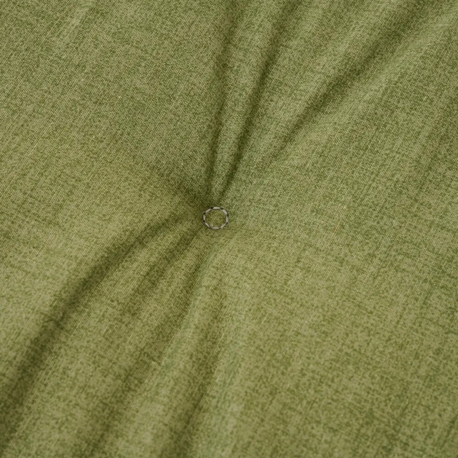 Siena Garden Banksitzkissen Comfort, 140 cm, Olive, mit Knopf und Baumwoll-Polyester-Bezug.