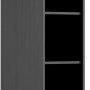 Held Möbel Midi-Regal Turin, 30 cm, Wotaneiche/Graphit, Vorratsschrank mit 4 Einlegeböden.