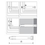 Illustration der Montage von Quadroform Metallrahmendübeln (152mm, 8 Stück) für Fenster.