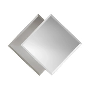 Rechteckiger Kristallspiegel Balta 50x60 cm mit Facette für Bad oder WC.