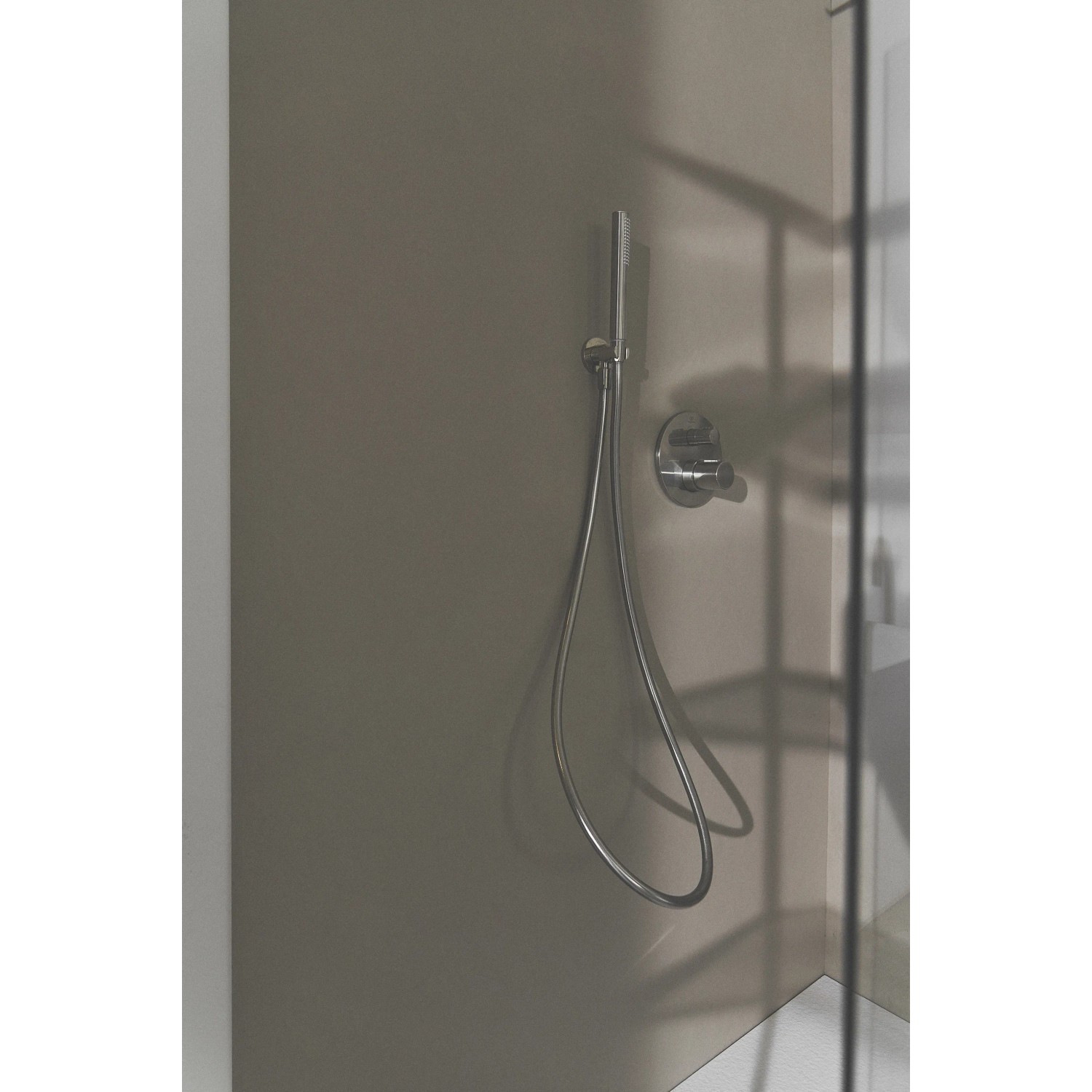 Ideal Standard Brausehalter Idealrain Atelier, Chrom, runde Halterung für Handbrause.