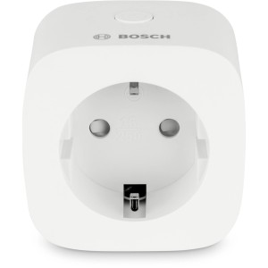 Bosch Smart Home Zwischenstecker Kompakt, weiße Funksteckdose für die Hausfunksteuerung.