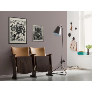 Komar Wandbild Marvel Iron Man Lino-Cut 50 cm x 70 cm Schwarz-Weiß