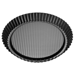 Zenker Obsttortenfrom 30 cm x 3 cm Schwarz Metallic