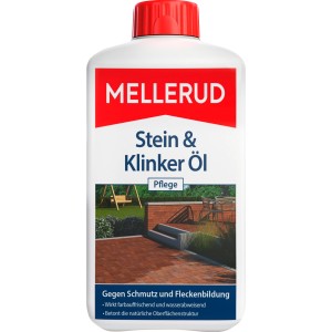 Mellerud Klinker- und Keramik-Öl 1 l Flasche zur Reinigung und Pflege von Klinker, Keramik und Stein.