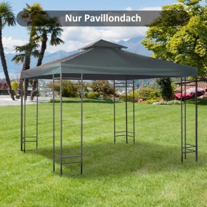 Outsunny Ersatz-Vordach 180g/m² Polyeser Kohlegrau 3 x 3 m