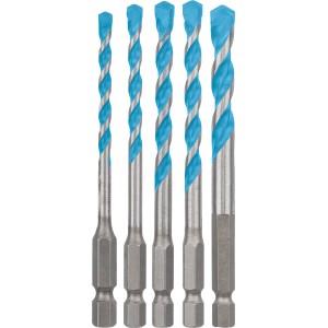 Bosch Expert Multi Construction Bohrer Set, 5-teilig, Ø 4-8 mm, Universalbohrer mit Sechskantschaft.