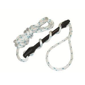 Seilflechter Forsheda Anlegefeder (18-22mm) mit weiß-blauem Seil für Boote bis 9m.