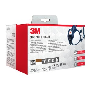 3M Atemschutzmaske inkl. Filter A2- und P3-Schutz Blau 1er-Pack