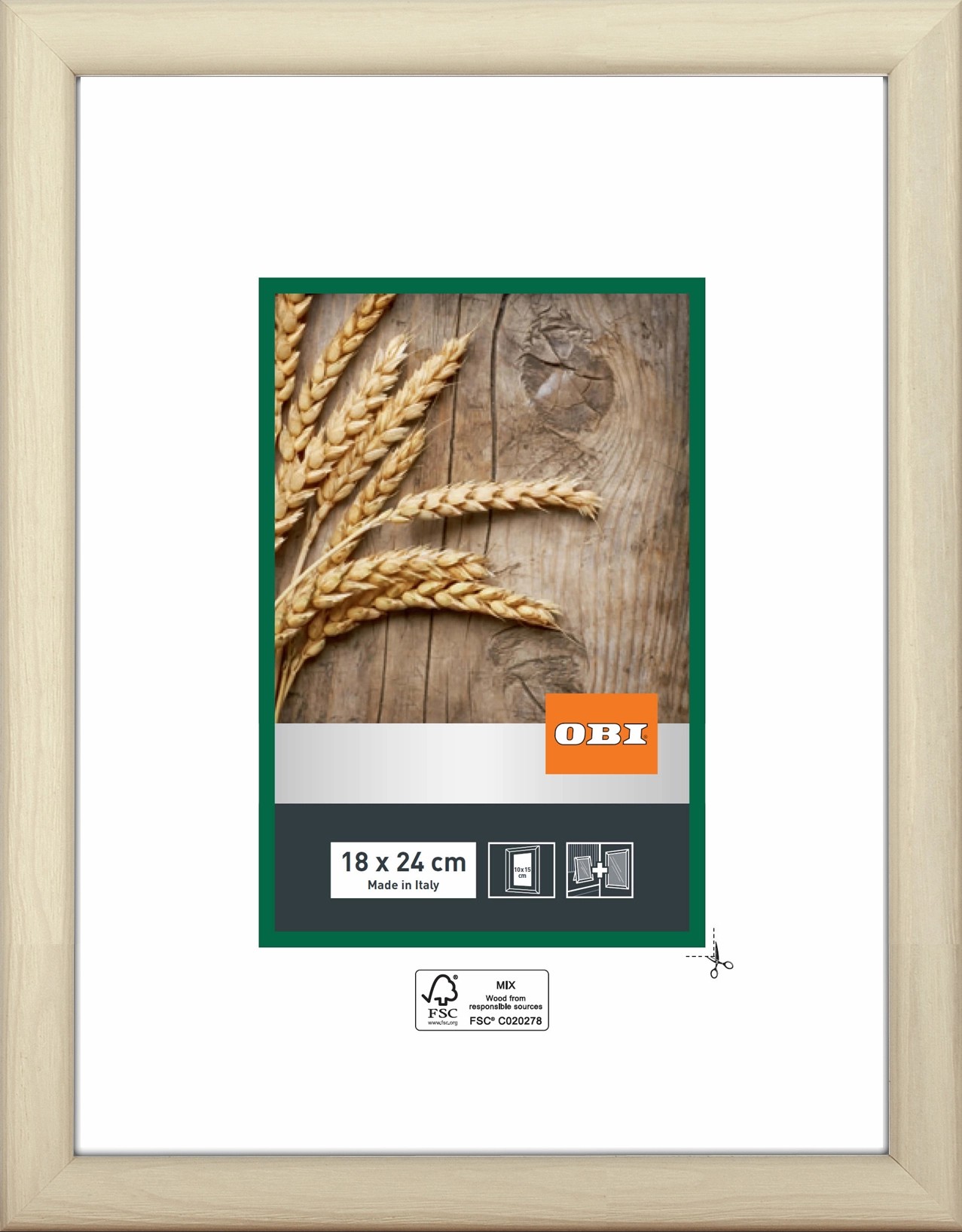 OBI HolzWechselrahmen Weiß 18 cm x 24 cm FSC® kaufen bei OBI