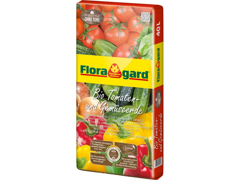 Floragard Bio Tomaten und Gemüseerde ohne Torf 1 x 40 l kaufen bei OBI