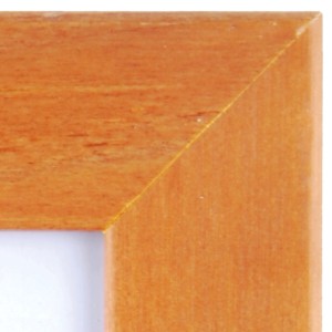 Detailansicht: OBI Holz-Bilderrahmen Kirschbaum, 10x15 cm, Holzstruktur.