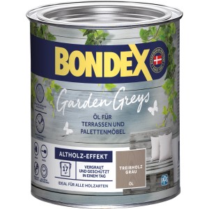Dose Bondex Garden Greys Öl Treibholz Grau für Holz im Außenbereich.