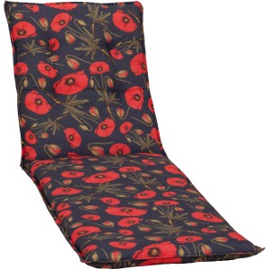 Beo Liegenauflage Trondheim mit Mohnblumenmuster für Gartenliegen.