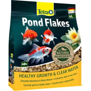 Tetra Pond Fischfutter Flakes 4 l: Flockenfutter für gesunde Teichfische.