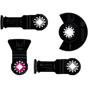 Bosch Starlock Set, 4-teilig, für Multifunktionswerkzeuge: Sägeblätter für Holz & Metall.